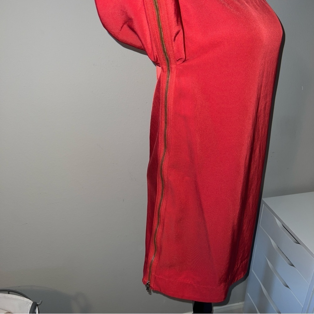 ✨ Marc by Marc Jacobs Red “Clark" Zipper Trim Dress - Picture 5 of 7